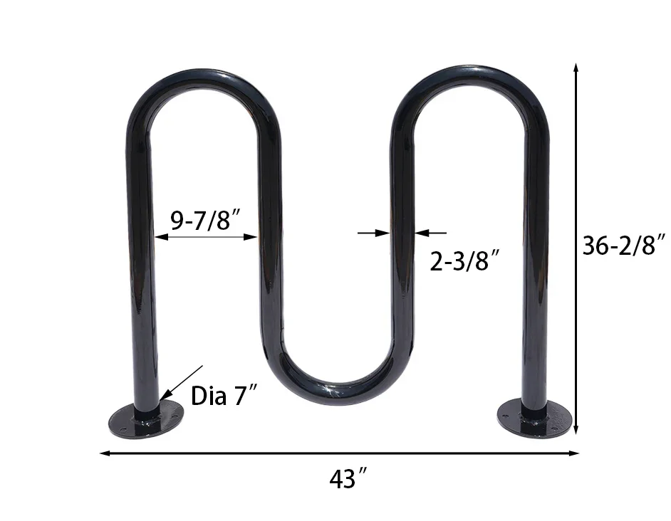 2 Rolling Wave Bike Rack - 5 Bikes - Image 3