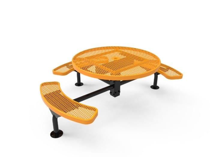 46” Round Nexus Pedestal Picnic Table - Thermoplastic - Image 3