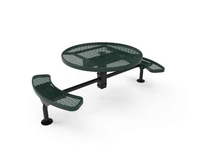 46” Round Nexus Pedestal Picnic Table - Thermoplastic - Image 4