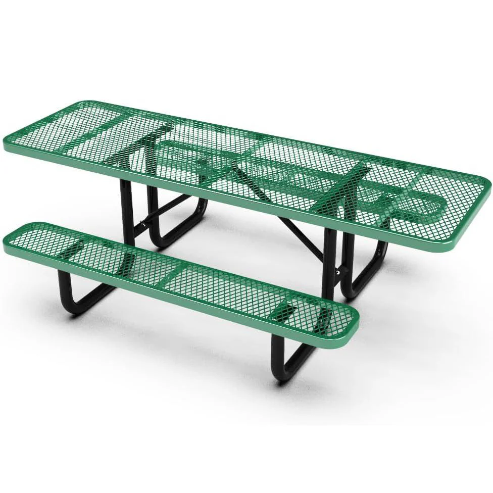 Quick Ship ADA 8ft Portable Rectangular Commercial Picnic Table - Image 5