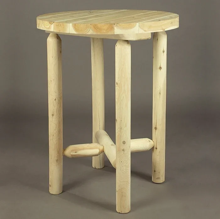 Cedar Log 3 Piece Bistro Set - Image 3
