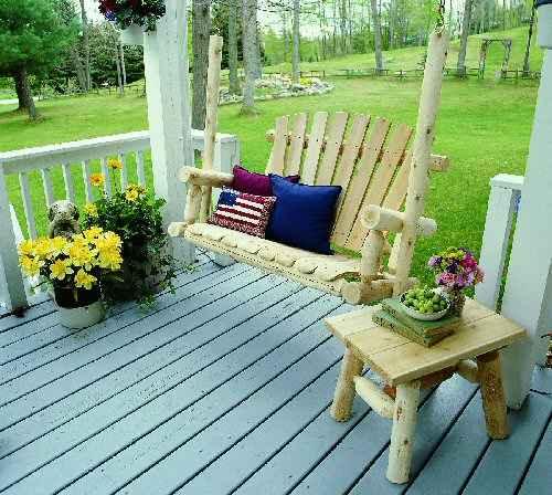 Cedar Log End Table - Image 2