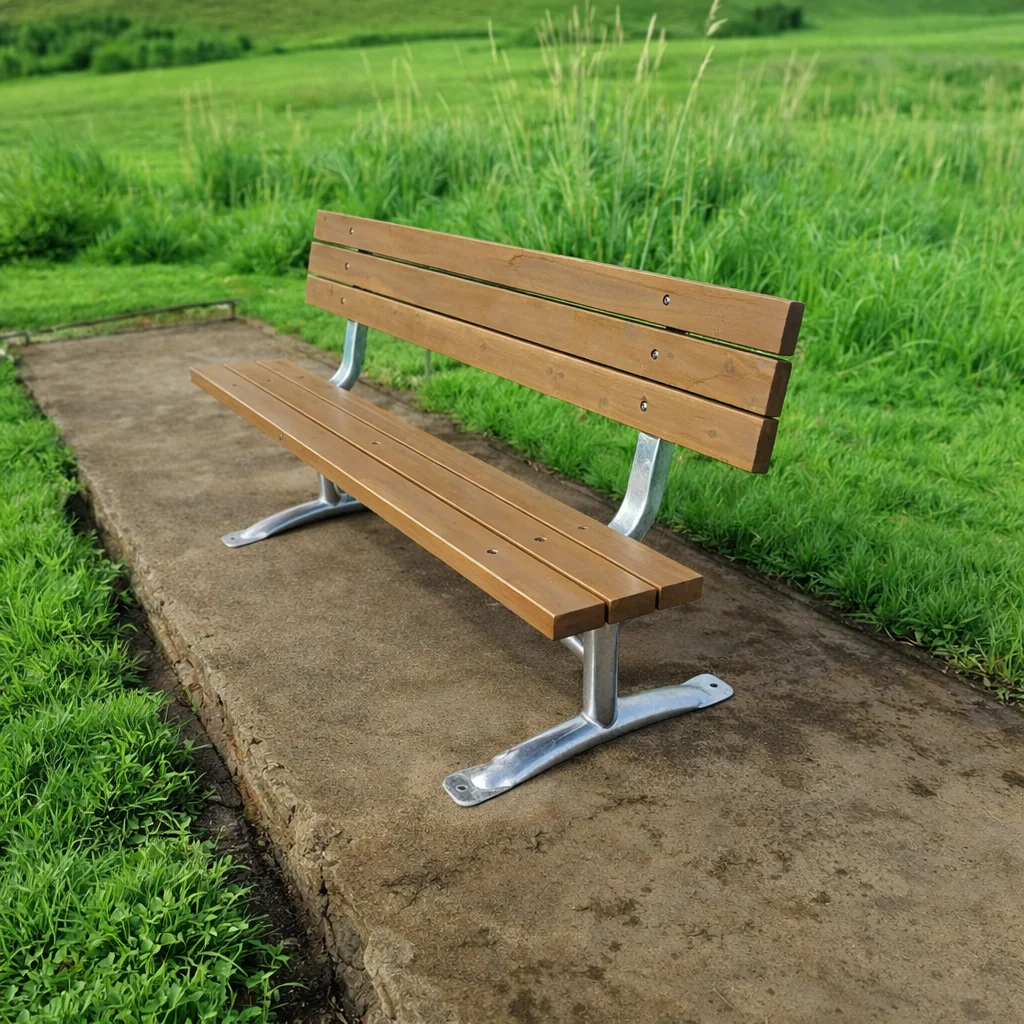 Classic Wooden Park Bench - 6ft Bench Frame Kit - QUICK SHIP - frame only - Image 3