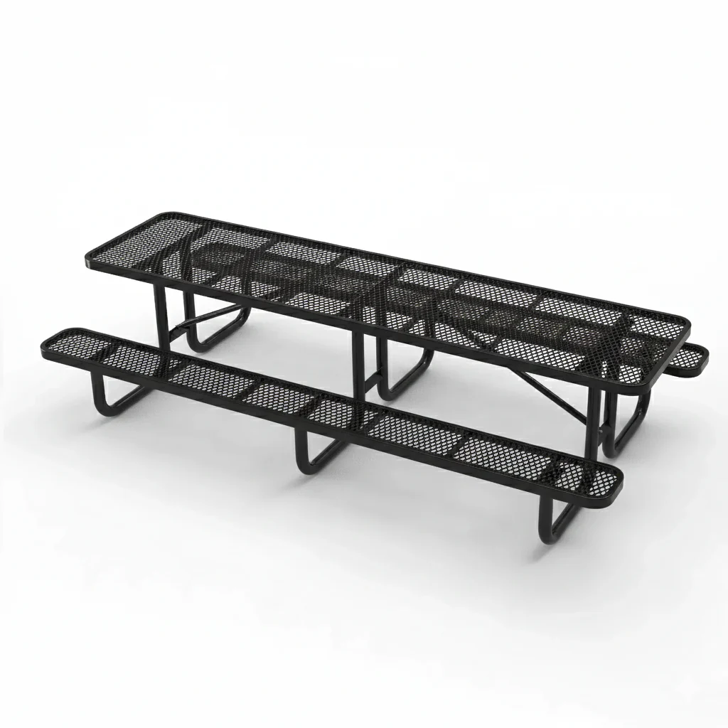 Commercial 10 ft Portable Rectangular Picnic Table -120 in - Image 12