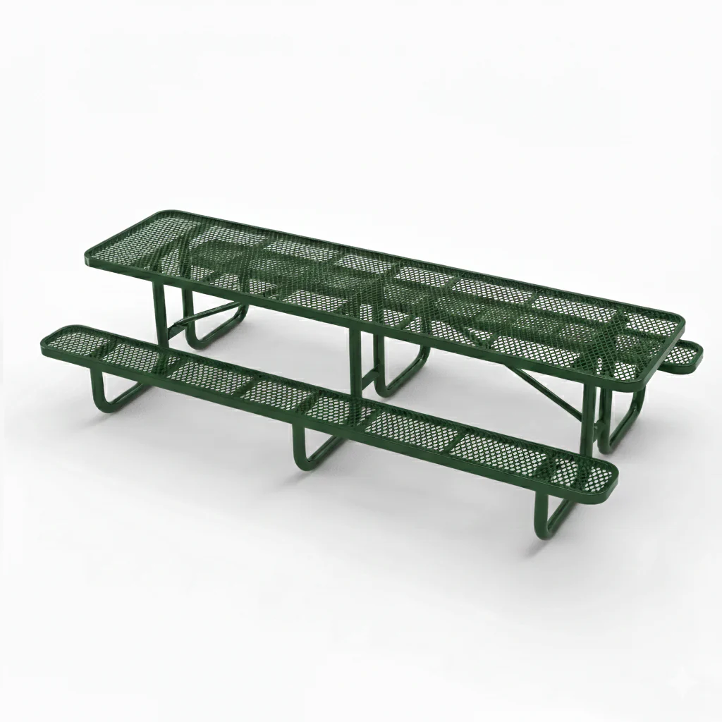 Commercial 10 ft Portable Rectangular Picnic Table -120 in - Image 13