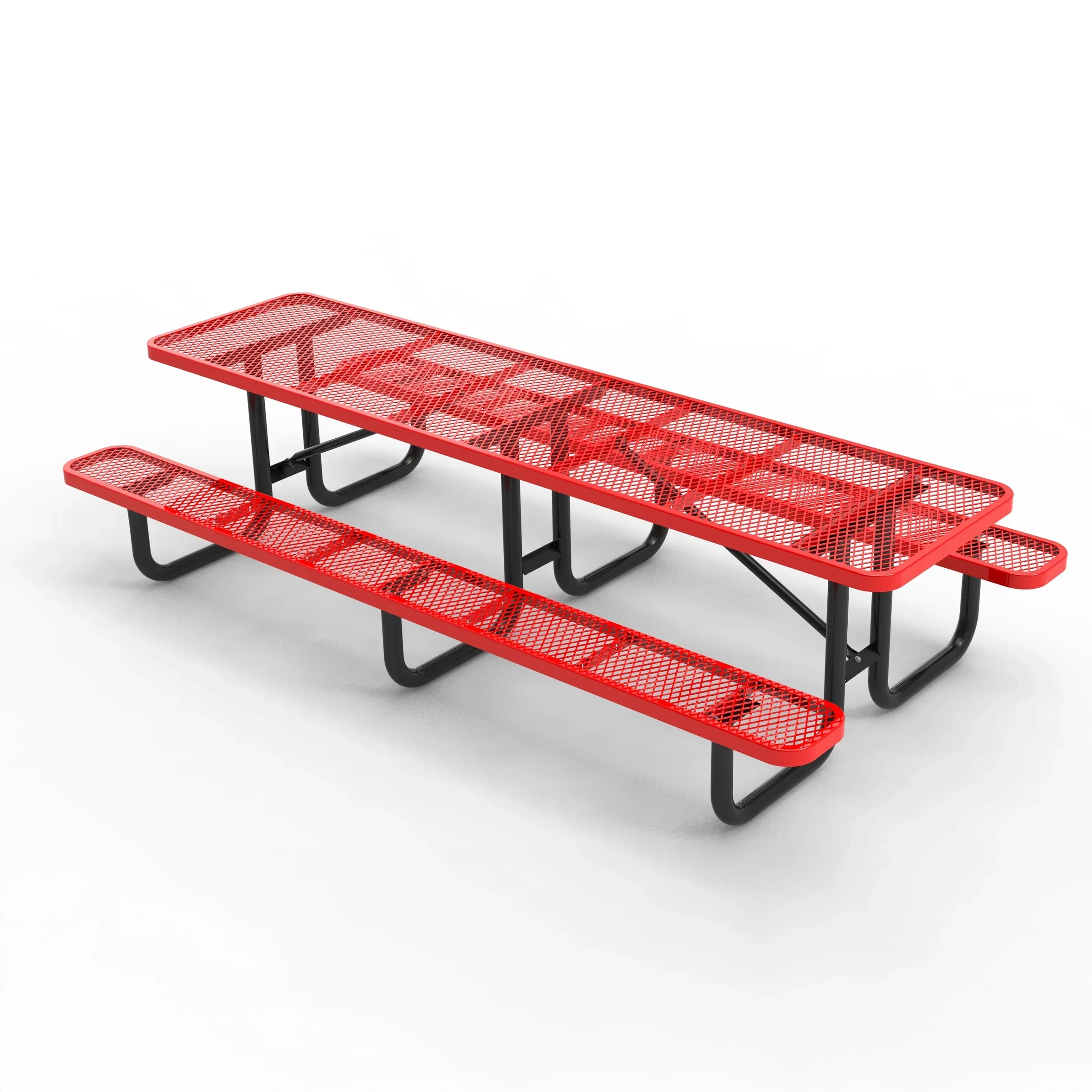 Commercial 10 ft Portable Rectangular Picnic Table -120 in - Image 4