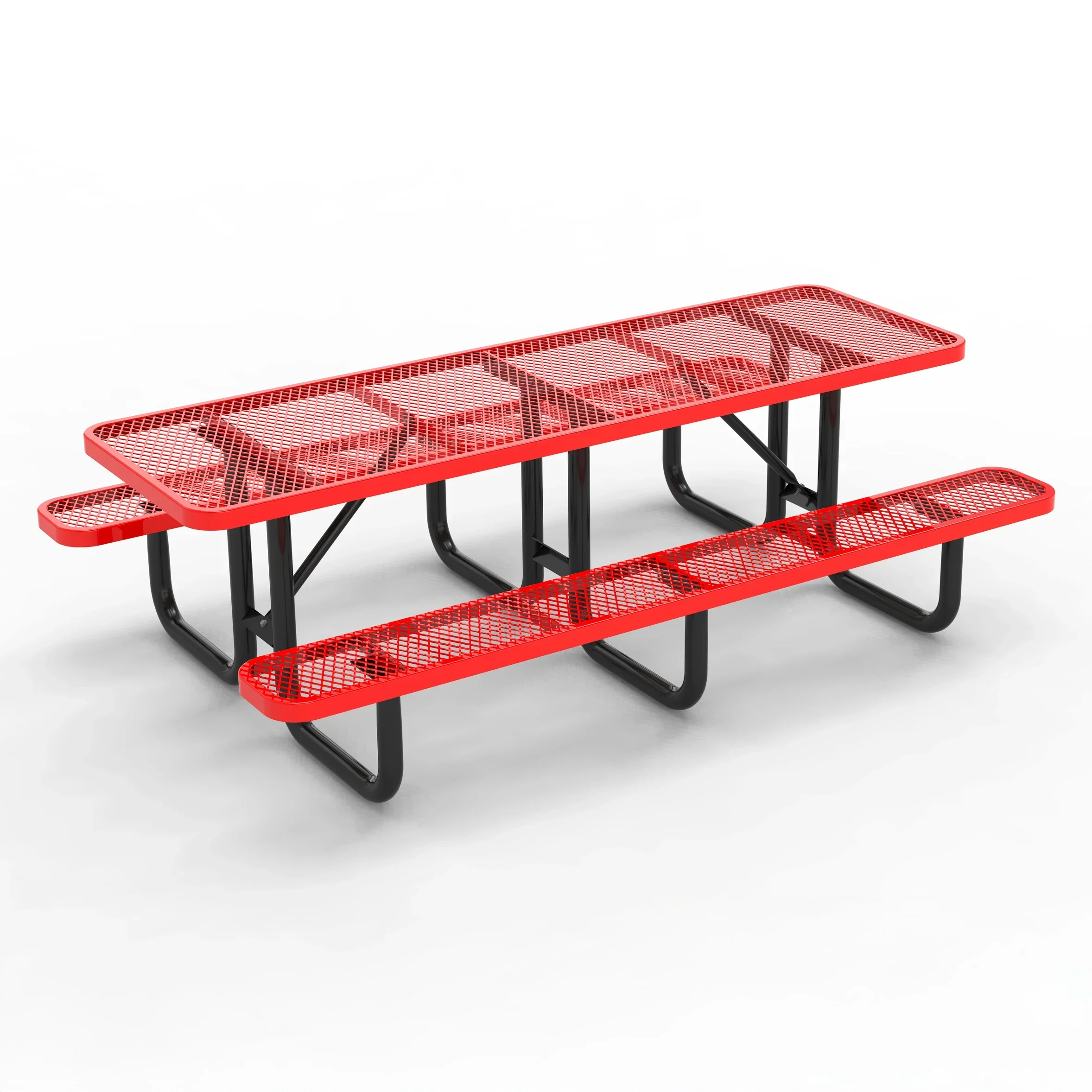 Commercial 8 ft Portable Rectangular Picnic Table - 8ft - Image 3