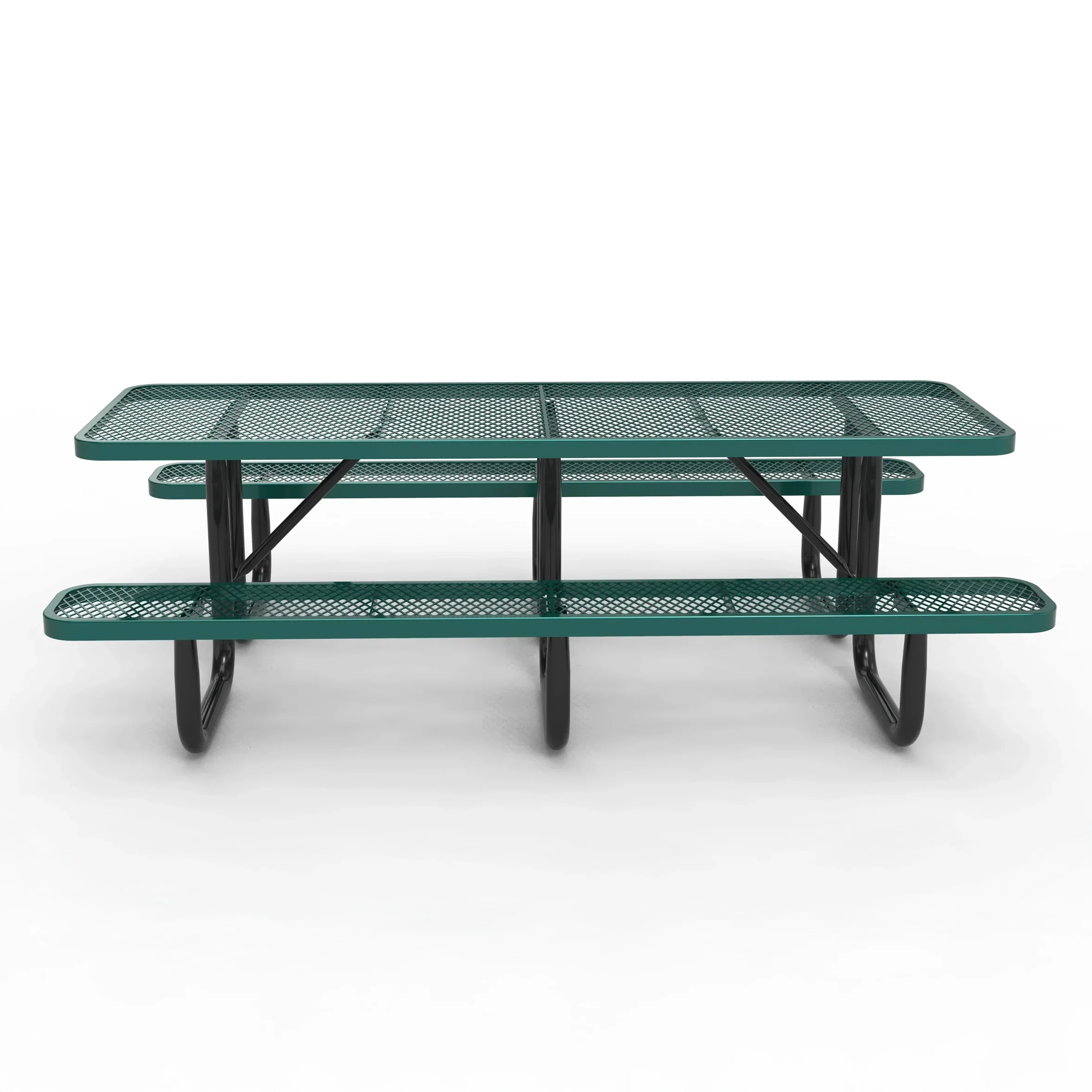 Commercial 8 ft Portable Rectangular Picnic Table - 8ft - Image 4