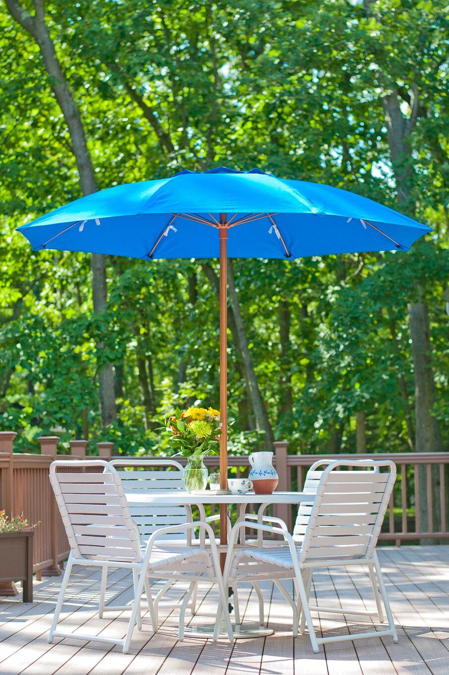Frankford Catalina Fiberglass 7.5 Foot Wide Octagon Patio Umbrella - Image 4