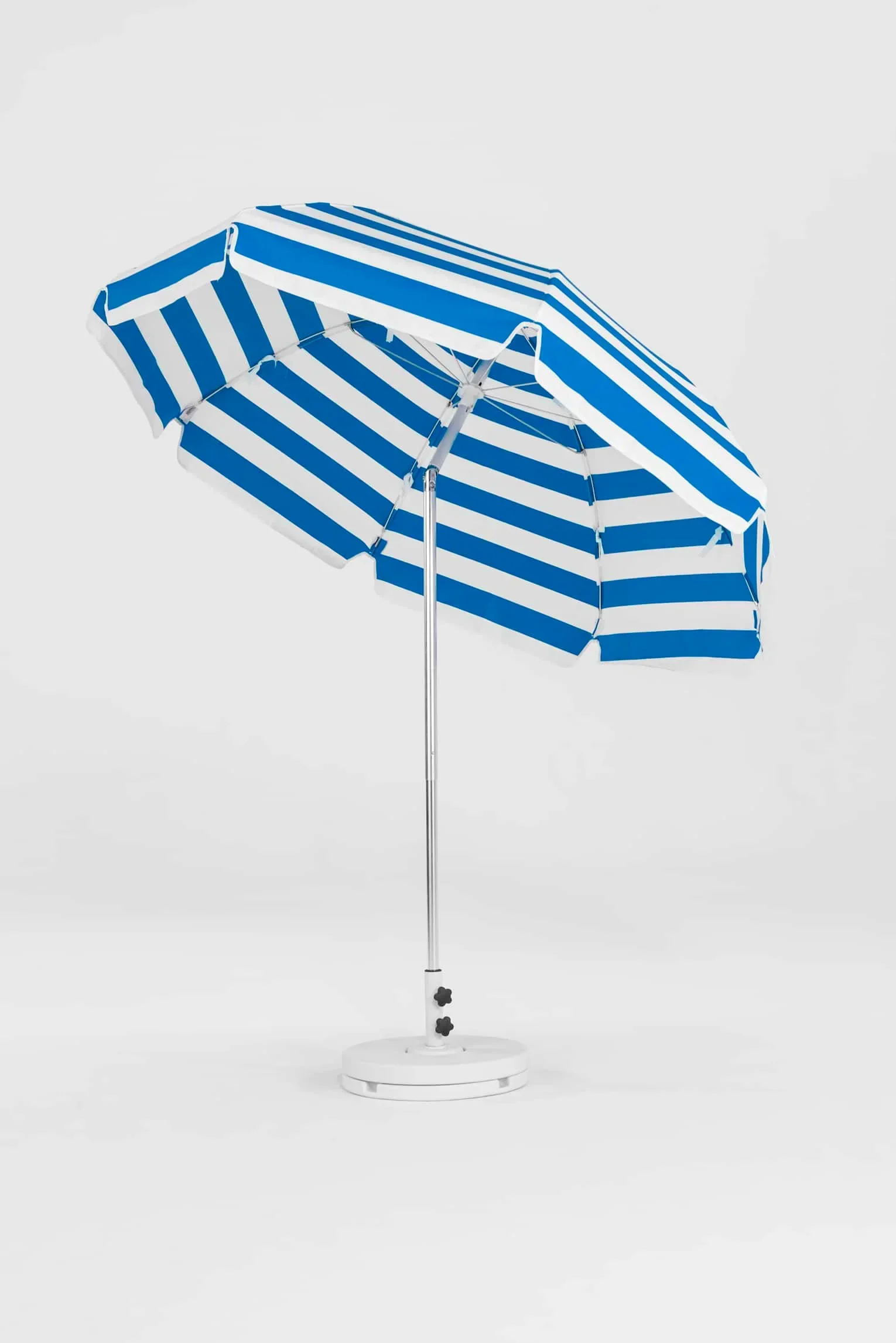 Frankford Laurel Steel Silver Anodized 7.5 Foot Wide Octagon Auto Tilt Umbrella - Image 4