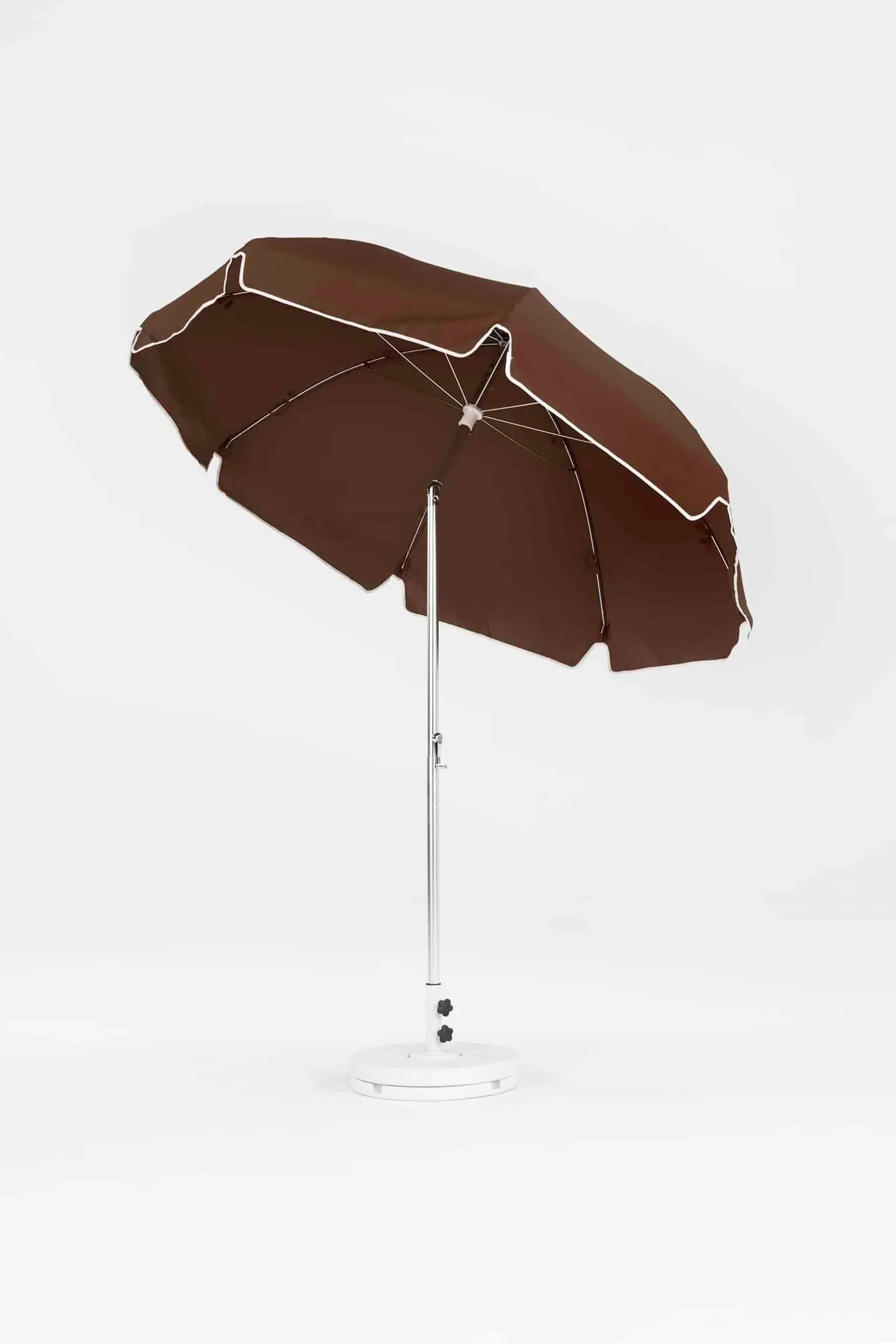 Frankford Laurel Steel Silver Anodized 7.5 Foot Wide Octagon Auto Tilt Umbrella - Image 5