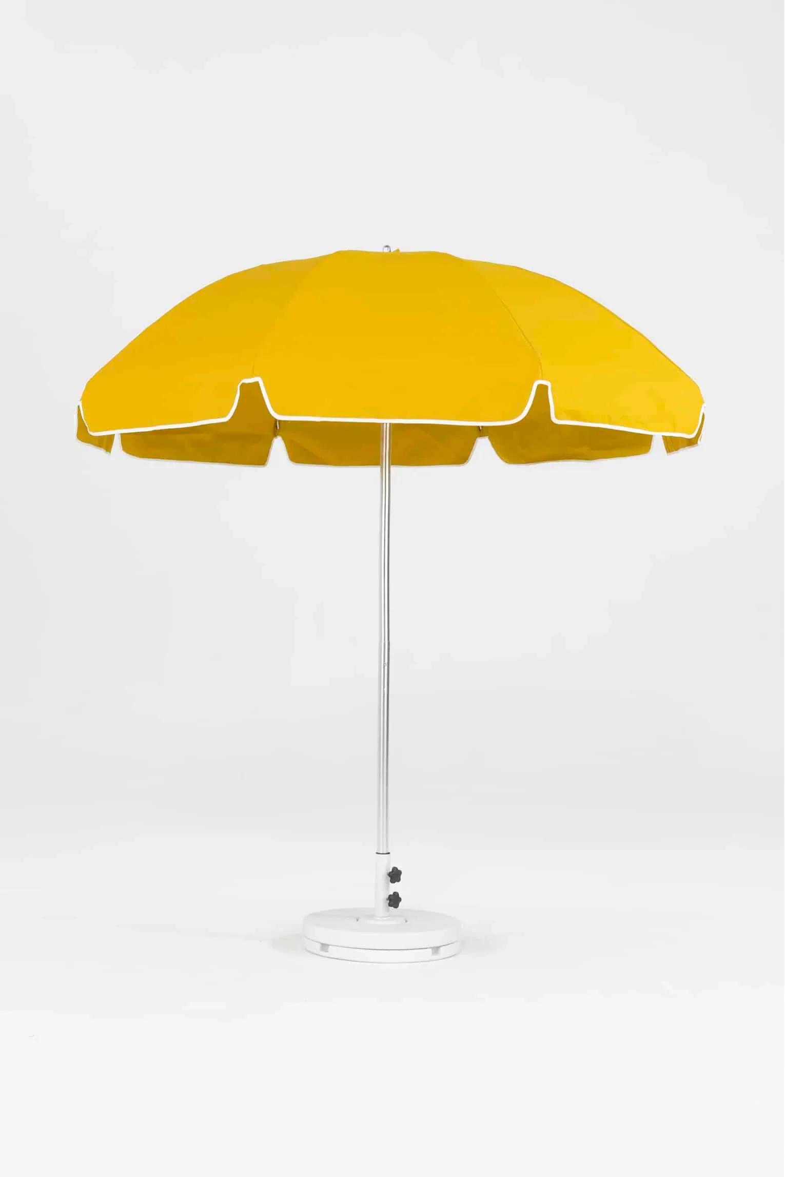 Frankford Laurel Steel Silver Anodized 7.5 Foot Wide Octagon Manual Lift Umbrella -NO TILT - Image 3