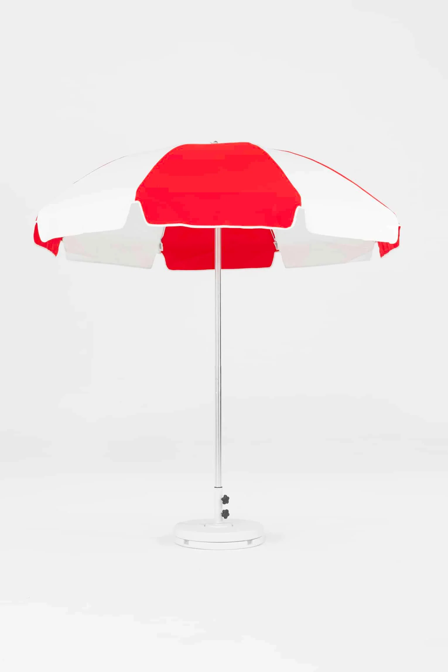 Frankford Laurel Steel Silver Anodized 7.5 Foot Wide Octagon Manual Lift Umbrella -NO TILT - Image 4