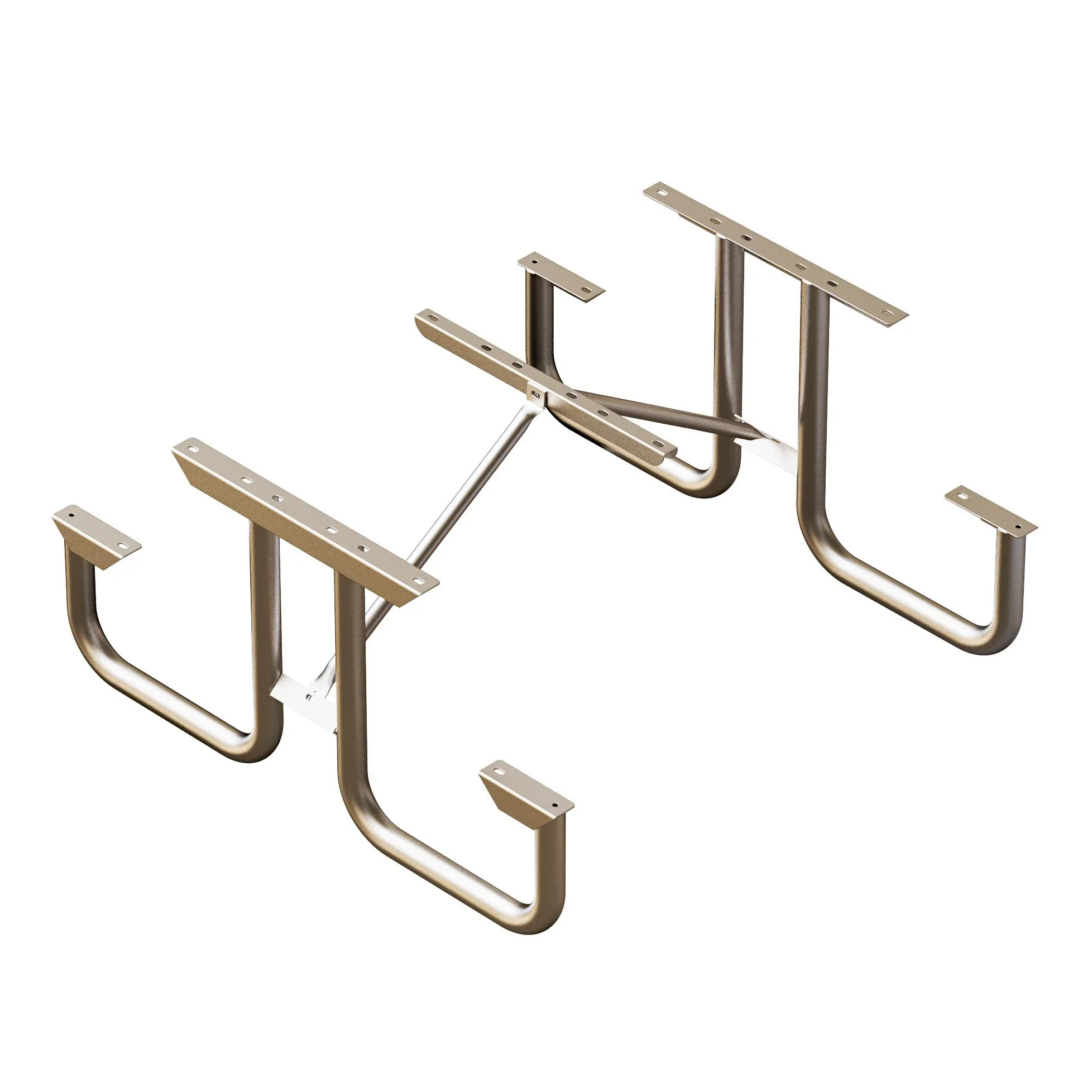 Heavy Duty Galvanized Picnic Table Frame Kit - Frame Only - Welded 6ft or 8ft - Image 5