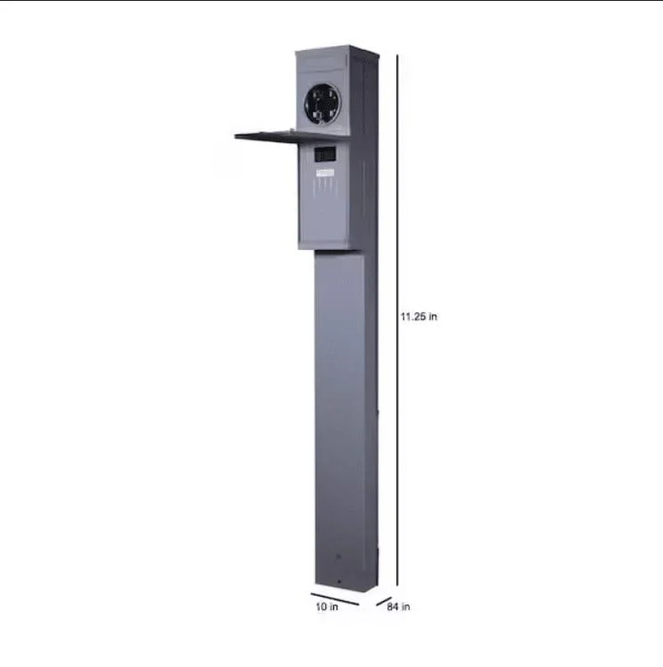 M281C1P6H Midwest 200 Amp Manufactured Home Pedestal - Ring Type - Image 3