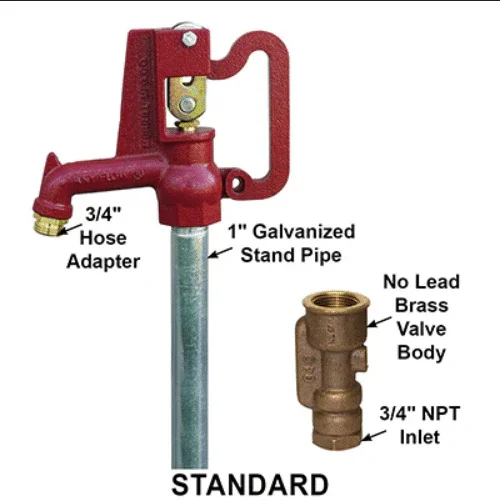 Merrill Frost Proof Hydrant AFNL7504 Any Flow® Frost-Proof Yard Hydrant - High Use - 4ft - Image 5