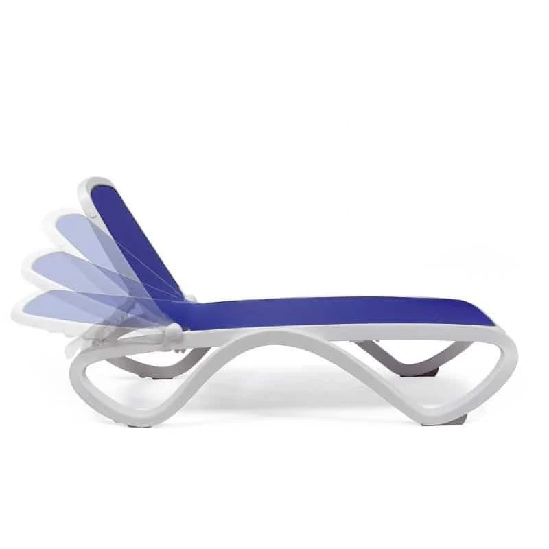 Nardi Omega Adjustable Commercial Sling Pool Chaise Lounge - Image 3