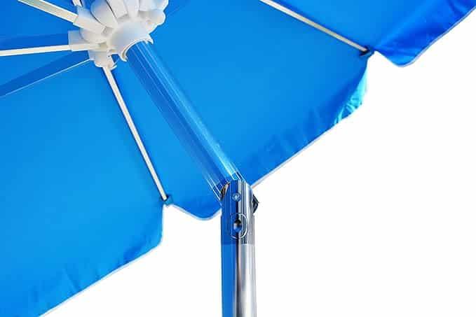 Quick Ship Outdoor Market Umbrella with Crank and Tilt, 8.5ft , Blue - Image 4