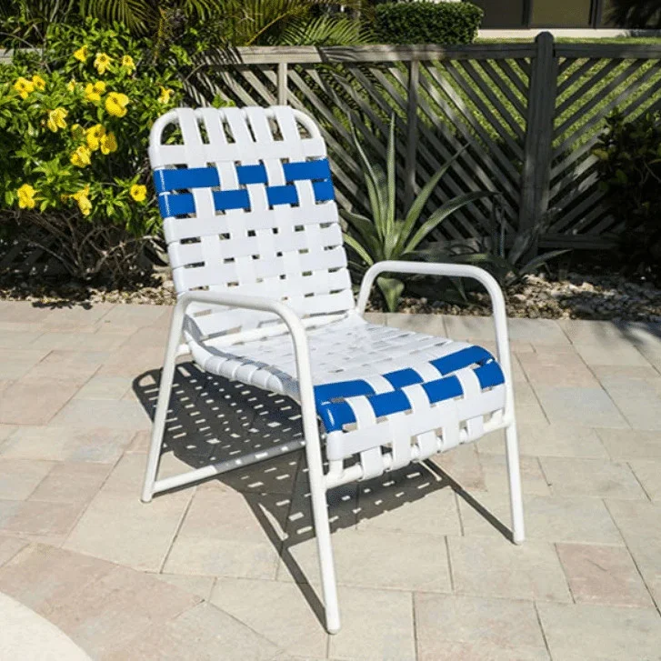 Pool Side Dining Chair - Cross Weave - Image 3