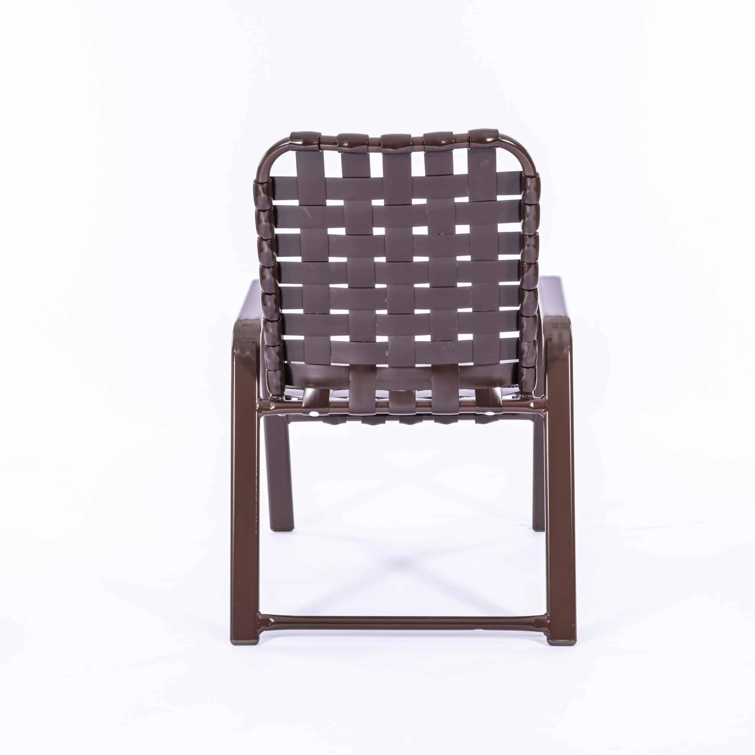 Pool Side Dining Chair - Cross Weave With Arm Chair - Image 5