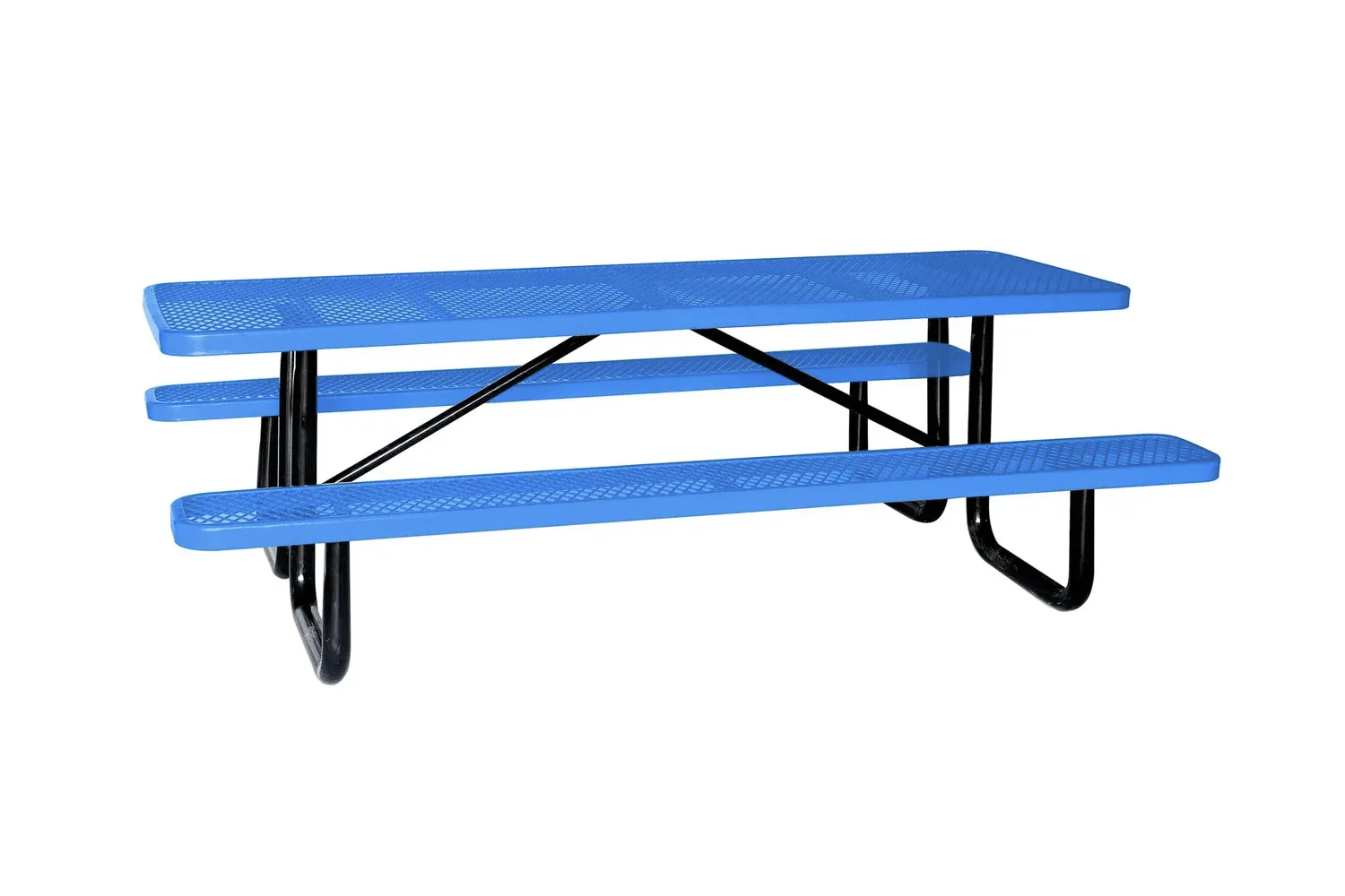 Quick Ship 8ft Portable Rectangular Commercial Picnic Table - Image 3