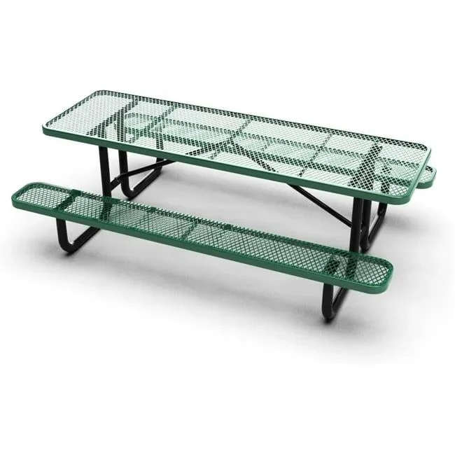 Quick Ship 8ft Portable Rectangular Commercial Picnic Table - Image 6