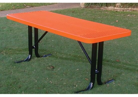 Outdoor Thermoplastic Steel Rectangle Utility Table - Image 3