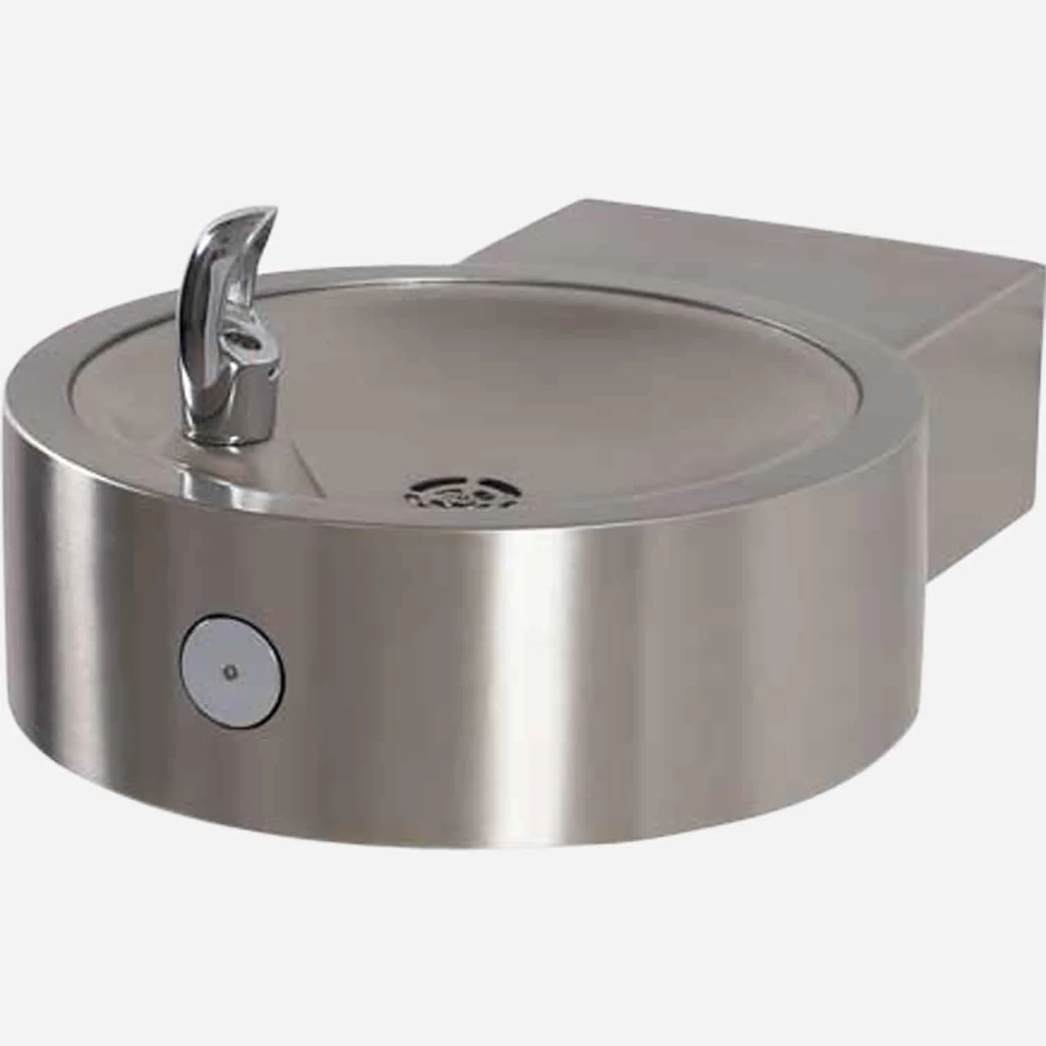 Round Stainless Steel Wall Mounted Drinking Fountain - Image 4