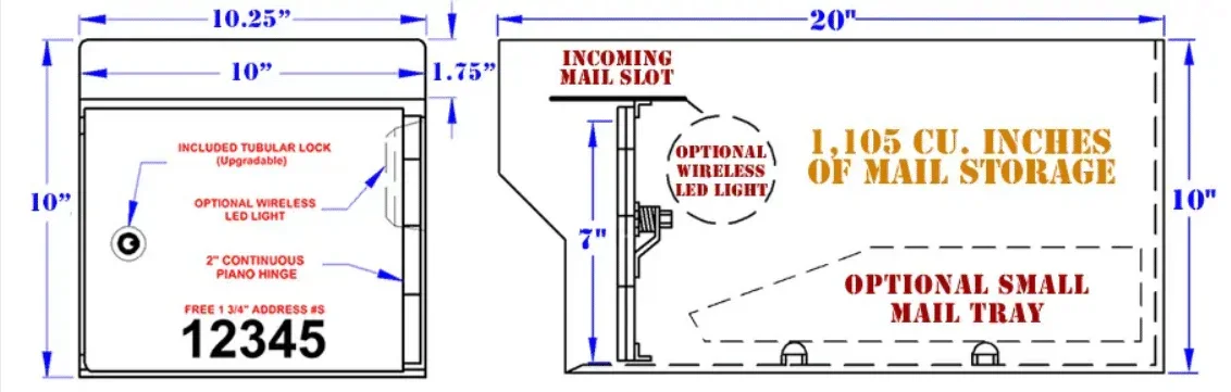 Security Mailbox - Large Heavy Duty - Image 3