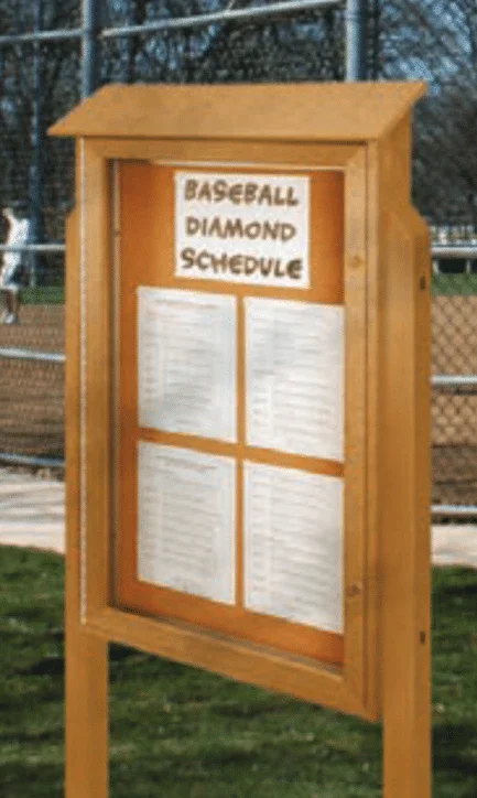 Single Door 26"x42" Outdoor Message Board - Image 3
