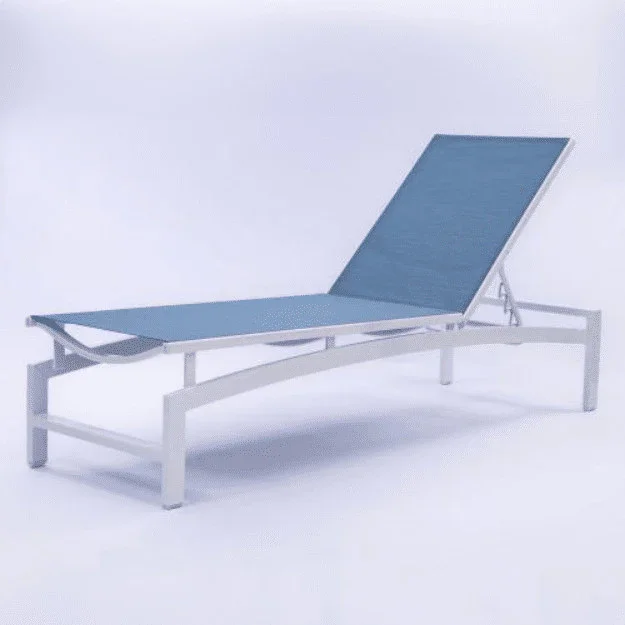 Skyline Luxury Commercial 16in Sling Pool Chaise Lounge with Aluminum Frame - Image 4